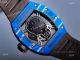 Replica Richard Mille Skull Blue Bezel RM 52-01 Watch With True Tourbillon For Men (7)_th.jpg